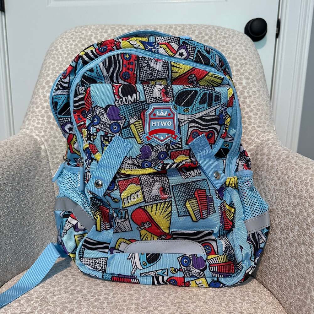 Kids Backpack for Comic Book Style School Bag